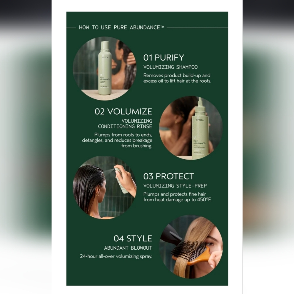 Aveda Pure Abundance Volumizing Style Prep Spray - Picture 3 of 4